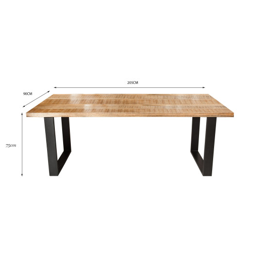 Rough Mango Wood Dining Table  Rough Mango Wood Dining Table