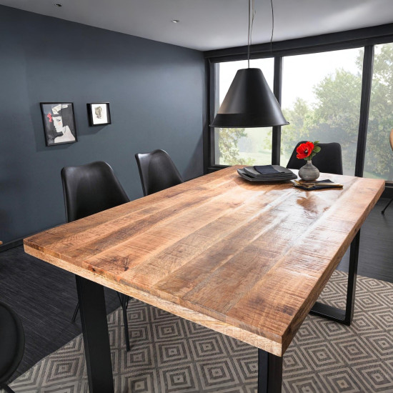 Rough Mango Wood Dining Table  Rough Mango Wood Dining Table