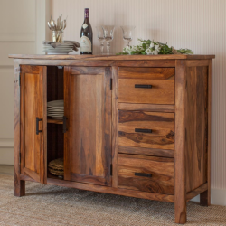 Brisbane Storage Cabinet (Honey Finish)