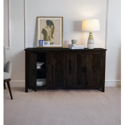 Canberra Storage Cabinet (Walnut Finish)