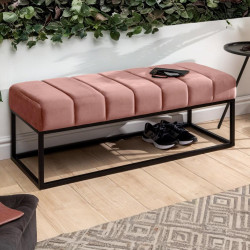 Fresno Ottoman Bench (RUDDY Pink)