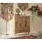 Sideboard with Carved Doors – Natural Finish (Small)