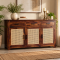 Corydon Sheesham Wood Sideboard Cane