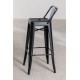 Metal Bar Stool In Black