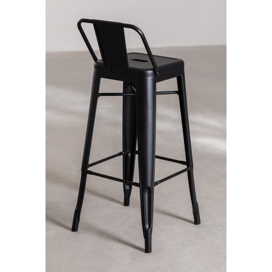 Metal Bar Stool In Black