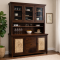 Mandala Kitchen Cabinet Walnut Finish