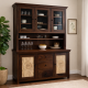 Mandala Kitchen Cabinet Walnut Finish