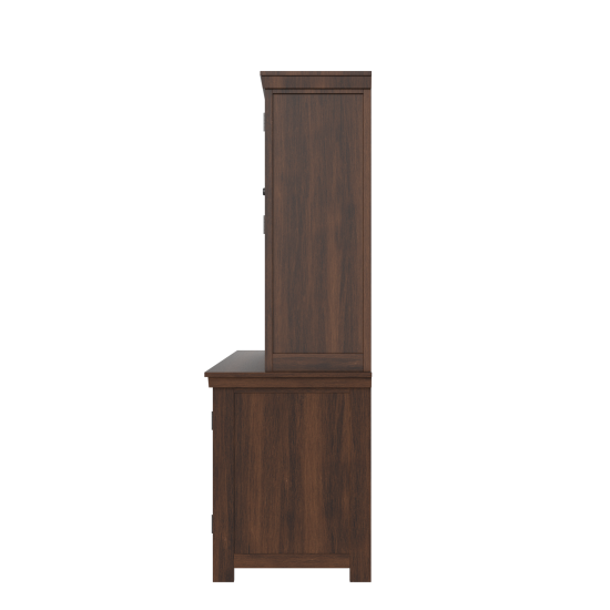 Mandala Kitchen Cabinet Walnut Finish