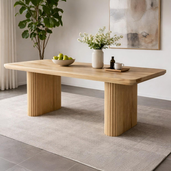 Grafton Dining Table Oak Finish