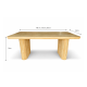 Grafton Dining Table Oak Finish
