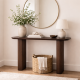 Grafton Console Table Fluted Legs Wenge Finish Sheesham Wood