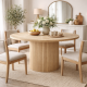 Grafton Mango Wood Round Dining Table