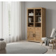 ANGEL FURNITURE Munich Solid Mango Wood Bookshelf Natural Finish