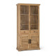ANGEL FURNITURE Munich Solid Mango Wood Bookshelf Natural Finish