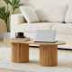  Grafton Oval Coffee Table Oak Finish