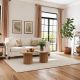  Grafton Oval Coffee Table Oak Finish