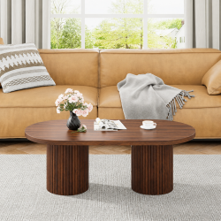  Grafton Oval Coffee Table Wenge Finish