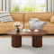  Grafton Oval Coffee Table Wenge Finish