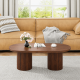  Grafton Oval Coffee Table Wenge Finish