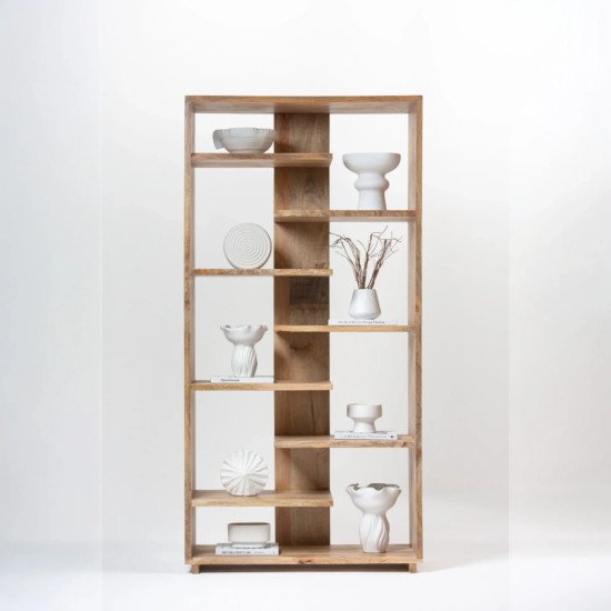 Anaheim Solid Mango Wood Bookshelf