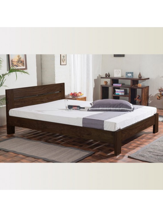 Angel S Mayfield Sheesham Wood Queen Size Platform Non Storage Bed