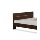 Mayfield Sheesham Wood Queen Size Platform Non Storage Bed (Walnut)