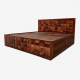Majesta Diamond Sheesham Wood Bed, (Box Storage King and Queen Size) 3 Year Warranty