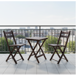 Sheesham Wood Foldable Balcony Chairs