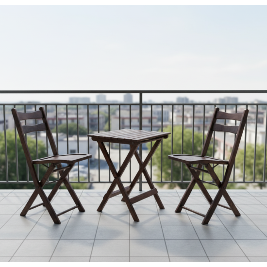Sheesham Wood Foldable Balcony Chairs Sheesham Wood Foldable Balcony Chairs