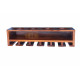 Wall Mounting Sheesham Wood Wine Rack - Honey Finish