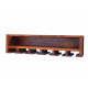 Wall Mounting Sheesham Wood Wine Rack - Honey Finish