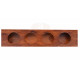 Wall Mounting Sheesham Wood Wine Rack - Honey Finish