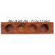 Wall Mounting Sheesham Wood Wine Rack - Honey Finish