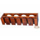 Wall Mounting Sheesham Wood Wine Rack - Honey Finish