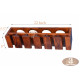 Wall Mounting Sheesham Wood Wine Rack - Honey Finish