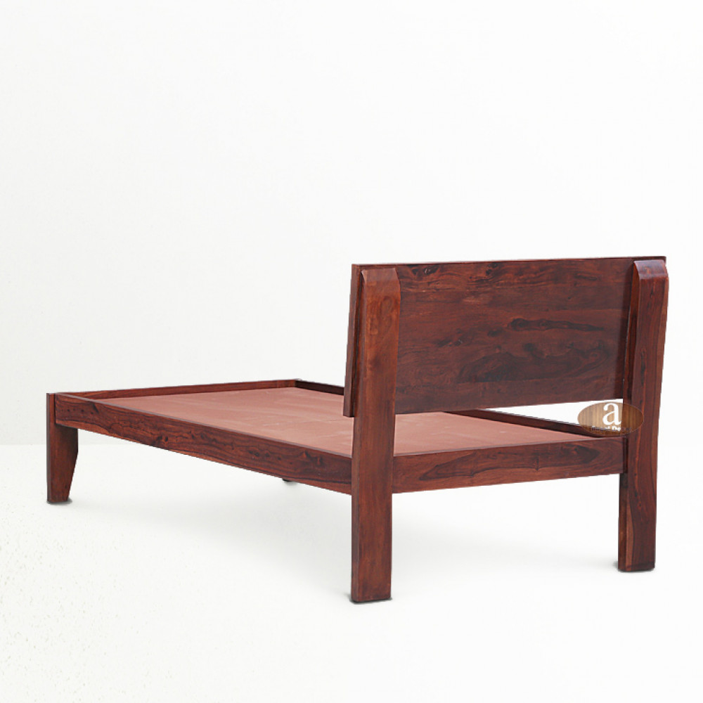 Angel's Rotorua Solid Sheesham Wood Handmade Modern Single bed (Honey)