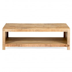 Epsilon Coffee table & TV Unit Rough Mango Natural Finish