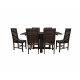 Modish Sheesham Wood Six Seater Dining Table Set (Walnut Finish)