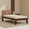 Lacrose Solid Sheesham Wood Handmade Modern Single bed (Honey)