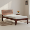 Elegant Solid Sheesham Wood Handmade Modern Single bed (Honey)