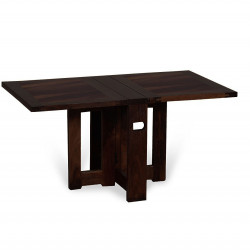 Foldable Coffee Table (Walnut Finish) Plain Top
