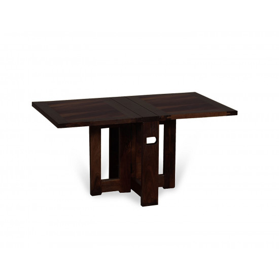 Foldable Coffee Table (Walnut Finish) Plain Top